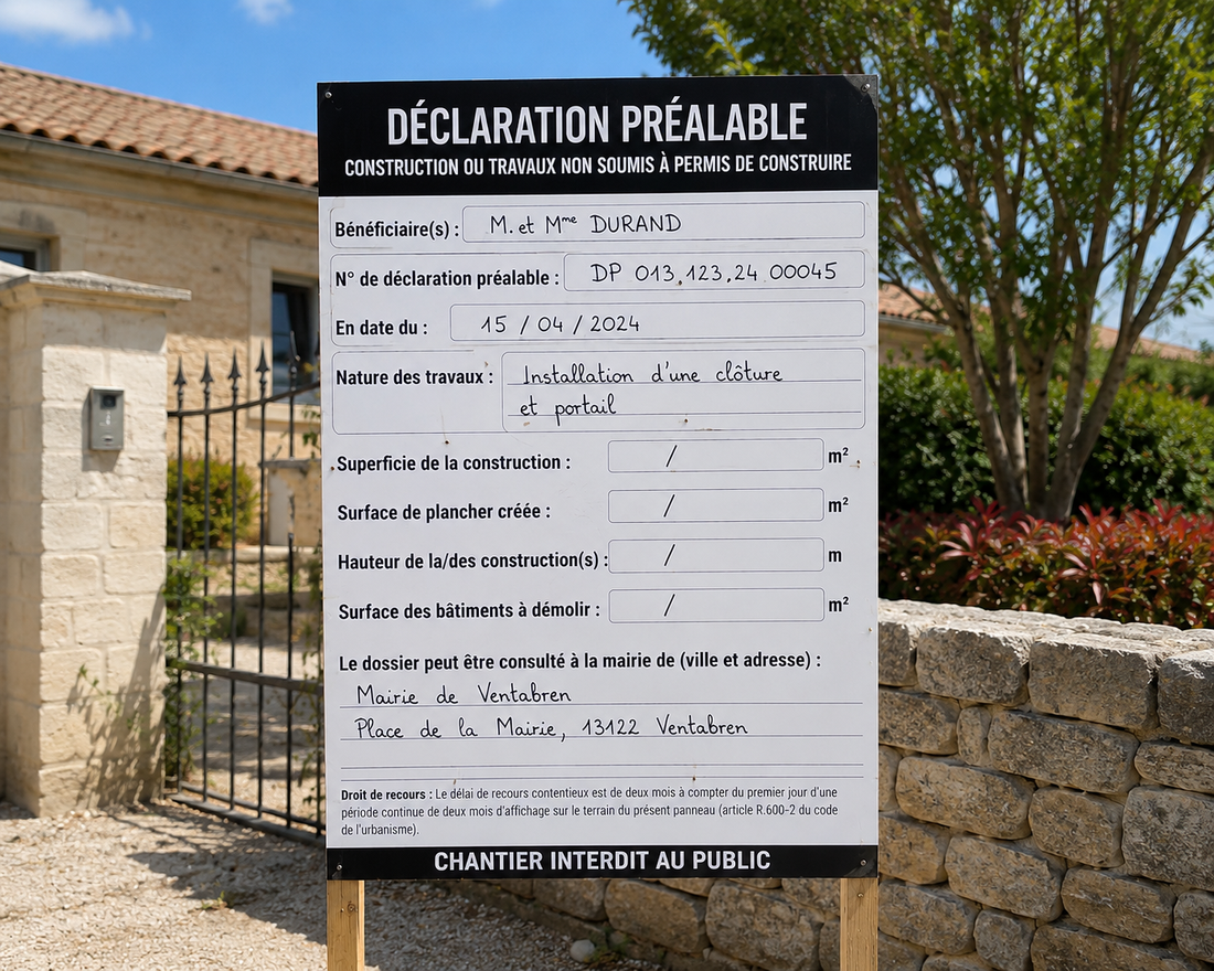 Comment remplir un panneau de déclaration préalable de travaux : guide complet